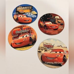 Set of 4 Lightning McQueen Magnets